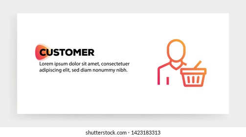 CUSTOMER ICON AND ILLUSTRATION CONCEPT