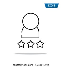 Customer icon isolate on white background.