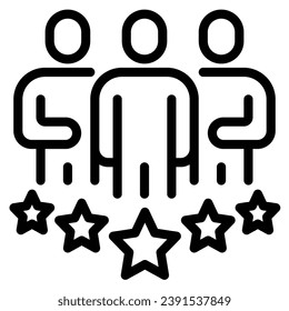 icono de cliente. ilustración de vector de línea

