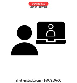 customer icon or logo isolated sign symbol vector illustration - high quality black style vector icons
