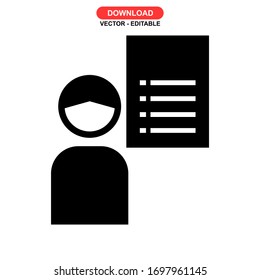 customer icon or logo isolated sign symbol vector illustration - high quality black style vector icons
