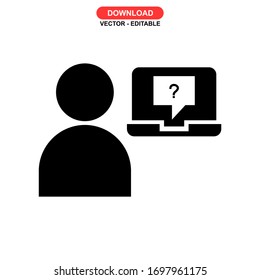 customer icon or logo isolated sign symbol vector illustration - high quality black style vector icons
