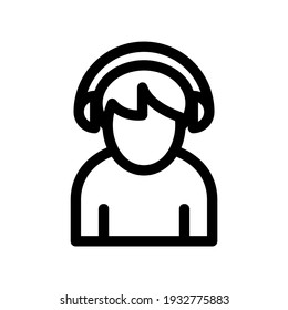 icono de cliente o logotipo símbolo de signo aislado ilustración vectorial - iconos vectoriales de estilo negro de alta calidad
