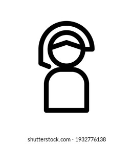 icono de cliente o logotipo símbolo de signo aislado ilustración vectorial - iconos vectoriales de estilo negro de alta calidad
