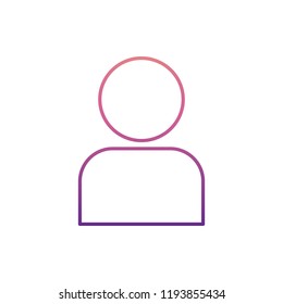 customer icon in nolan style. One of Web collection icon can be used for UI, UX
