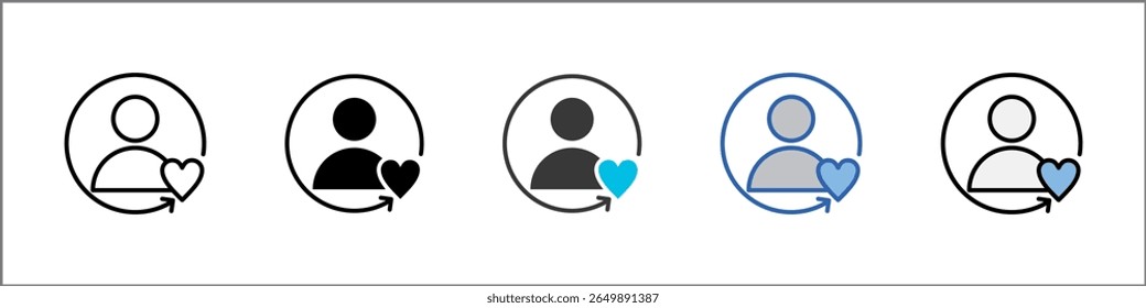 Customer Icon Pack Multistyle Illustration