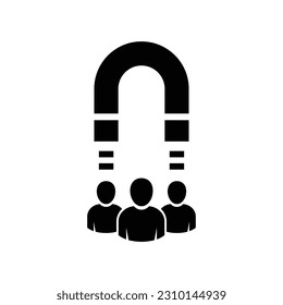 Customer icon. Customer Retention, Returning Clients Vector Glyph Icon, Solid Style