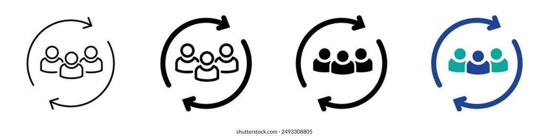 Kunde-Symbol. Kunde-Aufbewahrung, Symbol für die Vektorgrafik zurückgebender Clients. Personalmanagement. Rückgabezeichen. Managed Care. Kunde Relationship Management. Praxis der Mitarbeiter. CRM