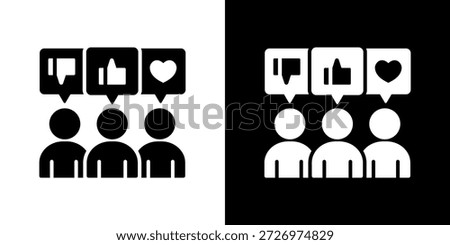 Customer Icon Set. Clean Line Design With Light And Dark Versions For Versatile Use.