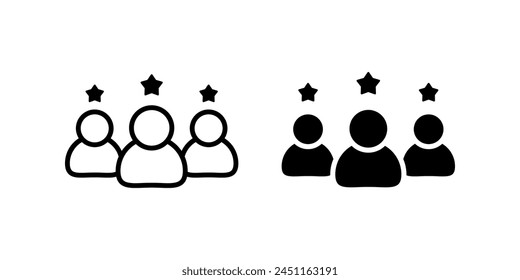 Customer icon set. for mobile concept and web design. vector illustration