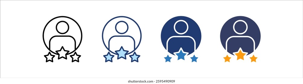 Customer Icon Set Multiple Style Collection