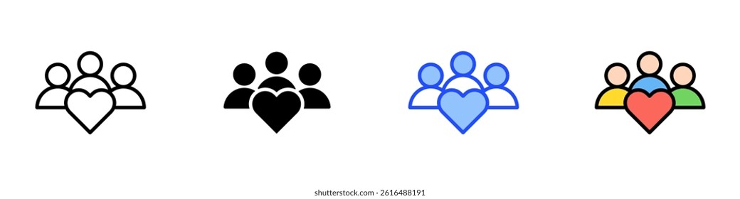 Customer Icon Set With Multiple Style Collection