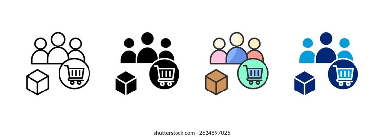 Conjunto de Ícones de Cliente - Coleção de Vários Estilos