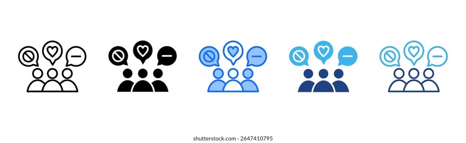 Ícone do cliente definir coleção de vários estilos