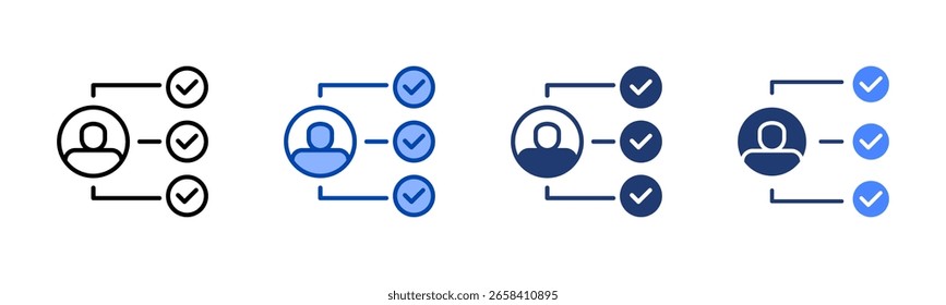 Conjunto de iconos de Cliente colección de estilos múltiples