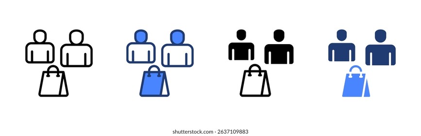 Customer icon sheet multiple style collection