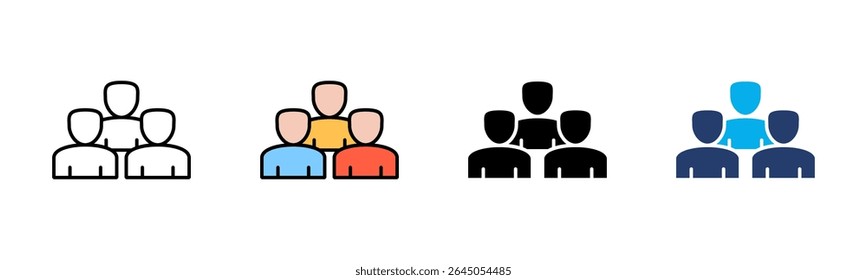 Customer icon sheet multiple style collection