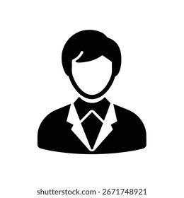 Customer Icon Silhouette Vector Art Illustration