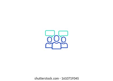 Customer icon in trendy flat style isolated on white background vector illustration