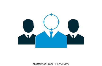 Customer icon. User and service interaction usage. Vector illustration
