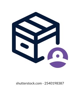 customer icon. vector dual tone icon for your website, mobile, presentation, and logo design.