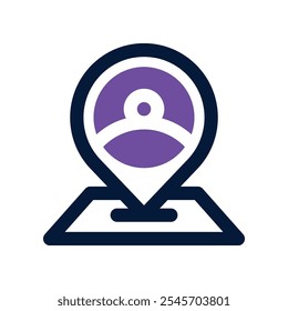 Icono de Cliente. Icono de Vector de doble tono para su Sitio web, móvil, presentación y diseño de logotipo.