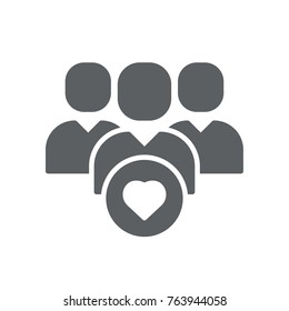 vector de icono de cliente. diseño estilo glifo de cliente