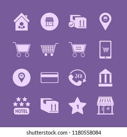 customer icon. customer vector icons set call center, shop, shopping cart and hotel one star
