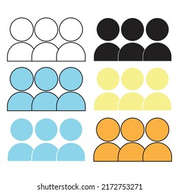 customer icon vector illustration. filled outline and stroke, colorful customer icon can be used for UI, website, and mobile app
