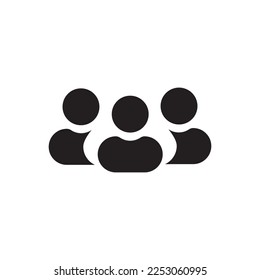 Ilustración vectorial de icono del cliente. Ilustración vectorial de grupos de empresarios  