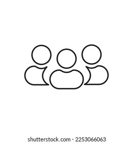 Ilustración vectorial de icono del cliente.   Ilustración vectorial de grupos de empresarios                                                 
                                   