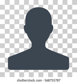 Customer icon. Vector illustration style is flat iconic symbol, smooth blue color, transparent background. Designed for web and software interfaces.