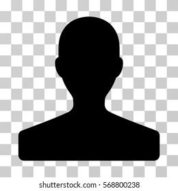 Customer icon. Vector illustration style is flat iconic symbol, black color, transparent background. Designed for web and software interfaces.