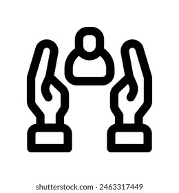Icono de Cliente. Icono de línea de Vector para tu Sitio web, móvil, presentación y diseño de logotipo.