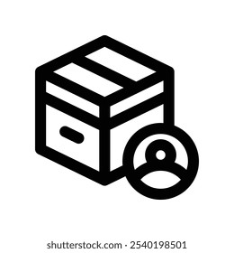 Icono del Cliente. Icono de la línea del Vector para su Sitio web, móvil, presentación y diseño del logotipo.