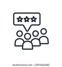 customer icon. vector.Editable stroke.linear style sign for use web design,logo.Symbol illustration.