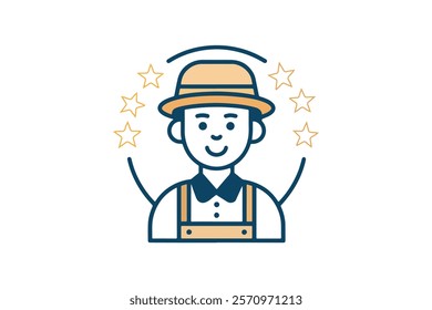 Customer icon white background vector illustration