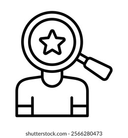 Customer Insight icon line vector illustration