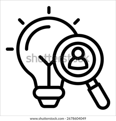 Customer Insights Icon Element For Design