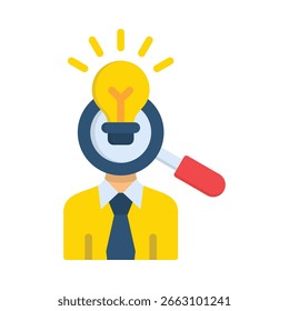 Icono de Cliente Insights Ilustración vectorial plana