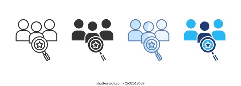 Conjunto de ícones dos insights do cliente Coleção de estilos múltiplos