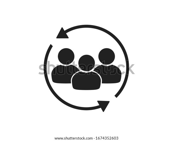 Customer Interaction Icon Costumer Retention Icon Stock Vector (Royalty ...