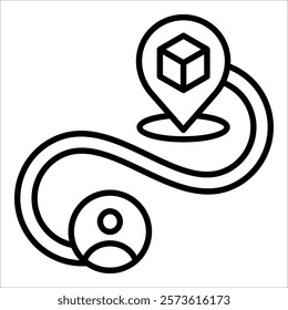 Customer Journey Icon Element For Design
