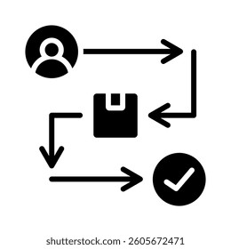 Customer Journey Icon Element for Design