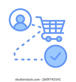 Customer Journey Icon Element for Design