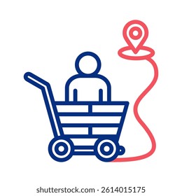 Customer Journey Icon Element For Design