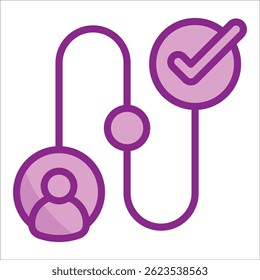 Customer Journey Icon Element For Design