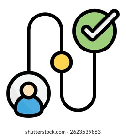 Customer Journey Symbol für Design