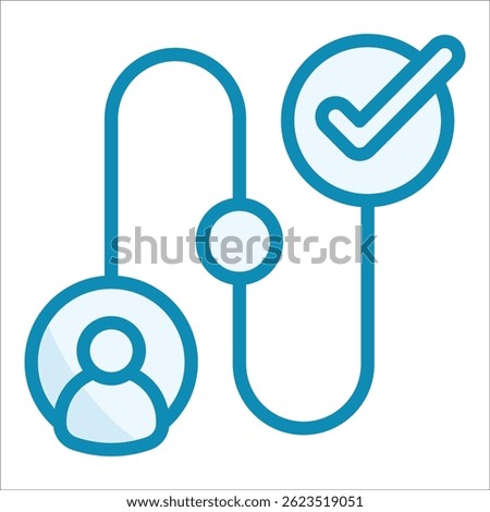 Customer Journey Icon Element For Design