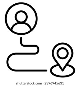 Customer Journey icon line vector illustration